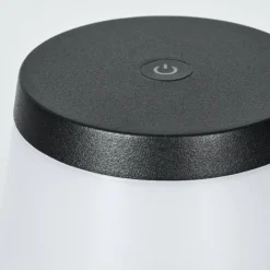 hofstein Algeraz Lampe de table d'extérieur, Lampe à poser LED Noir, 1 lumière