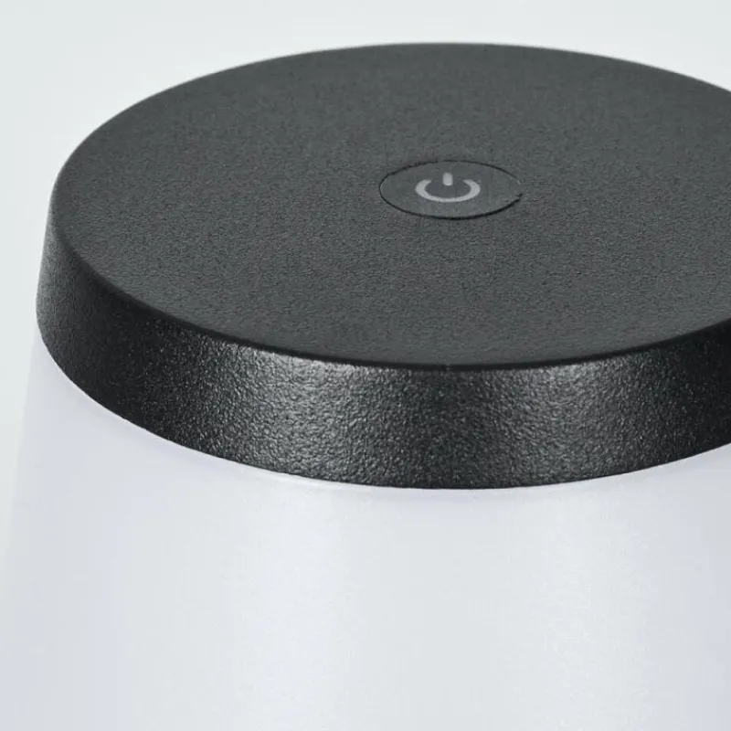 hofstein Algeraz Lampe de table d'extérieur, Lampe à poser LED Noir, 1 lumière