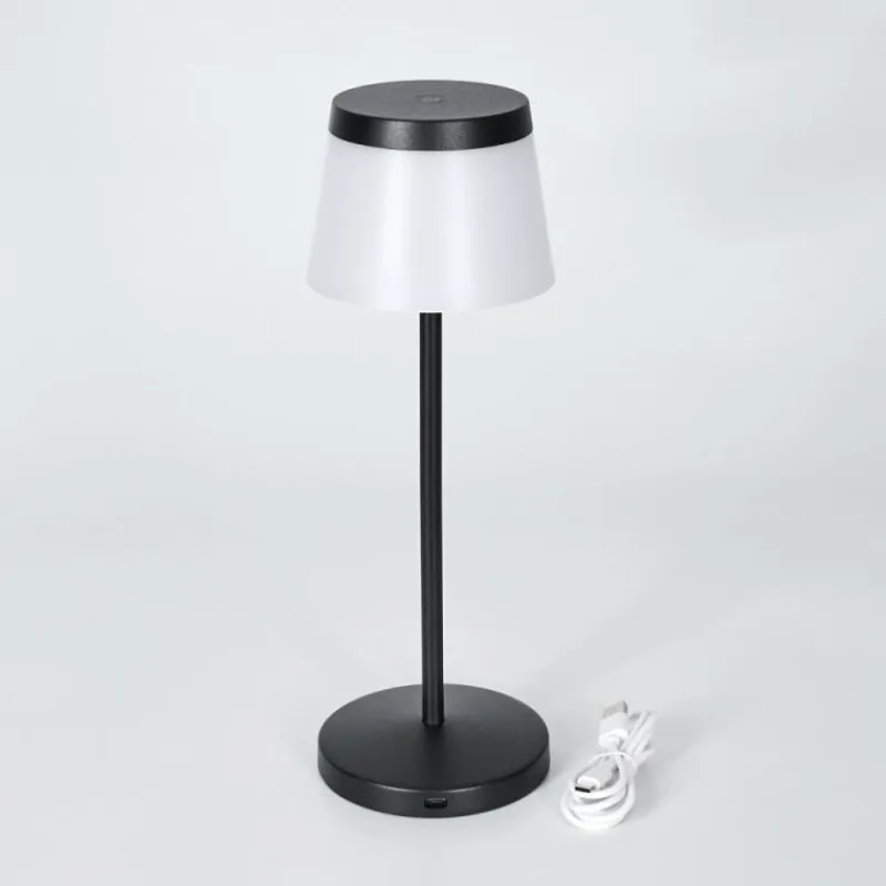 hofstein Algeraz Lampe de table d'extérieur, Lampe à poser LED Noir, 1 lumière