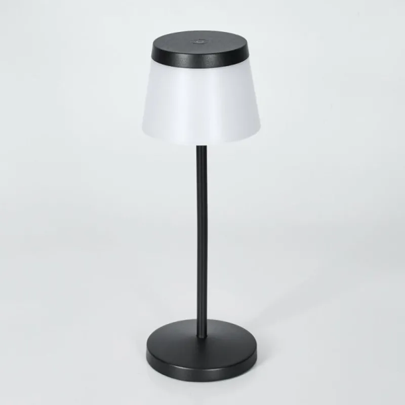 hofstein Algeraz Lampe de table d'extérieur, Lampe à poser LED Noir, 1 lumière