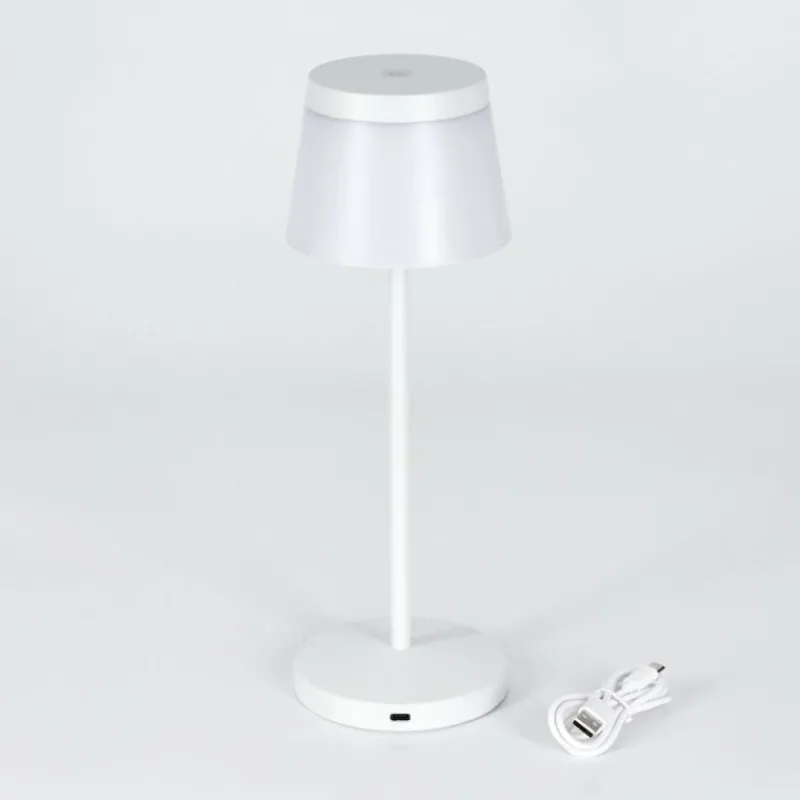 hofstein Algeraz Lampe de table d'extérieur, Lampe à poser LED Blanc, 1 lumière