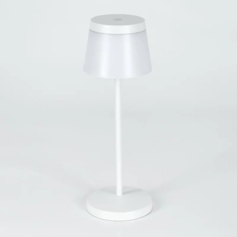 hofstein Algeraz Lampe de table d'extérieur, Lampe à poser LED Blanc, 1 lumière