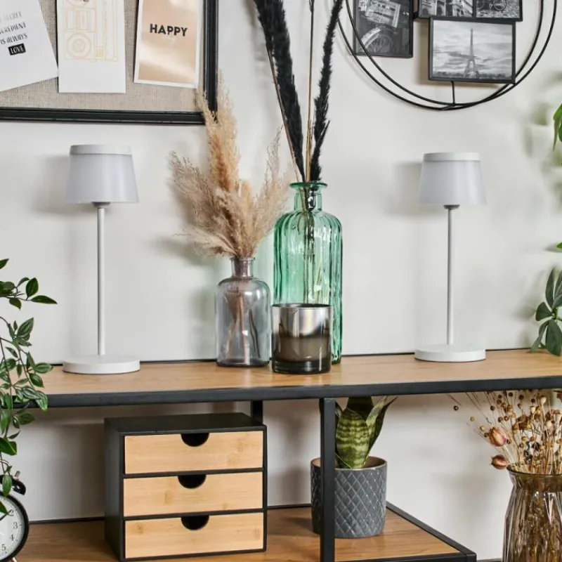 hofstein Algeraz Lampe de table d'extérieur, Lampe à poser LED Blanc, 1 lumière