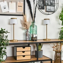 hofstein Algeraz Lampe de table d'extérieur, Lampe à poser LED Beige, 1 lumière