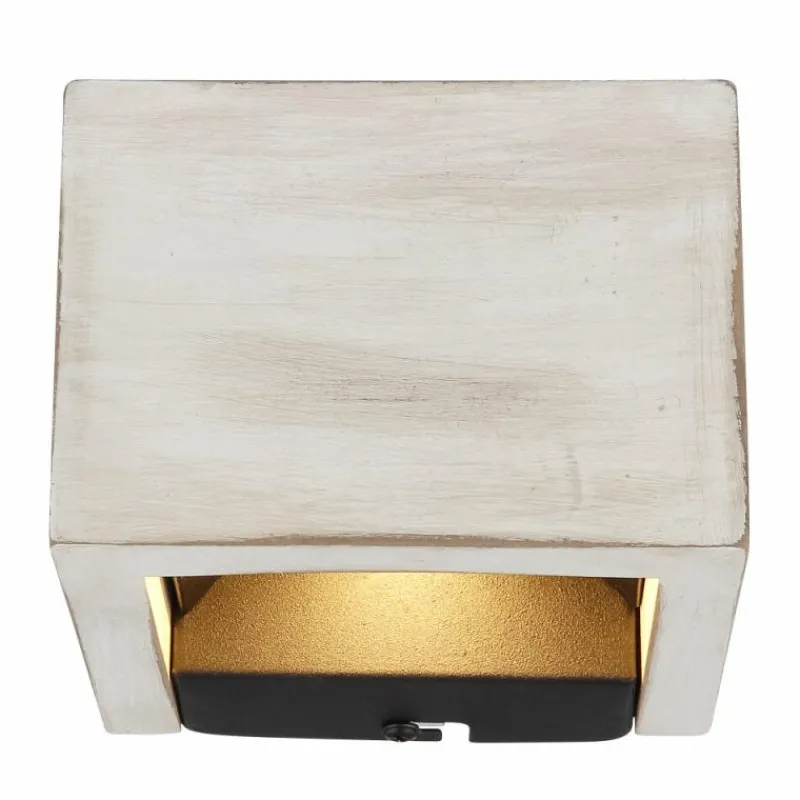 Lampes En Bois-Luminaires Globo Lighting Alina Applique murale LED Noir, Blanc, 1 lumière