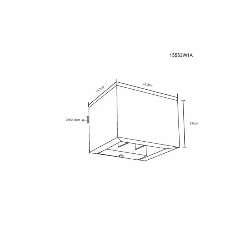 Lampes En Bois-Luminaires Globo Lighting Alina Applique murale LED Noir, Blanc, 1 lumière