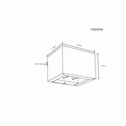 Luminaires Globo Lighting Alina Applique murale LED Bleu, Noir, 1 lumière* Appliques