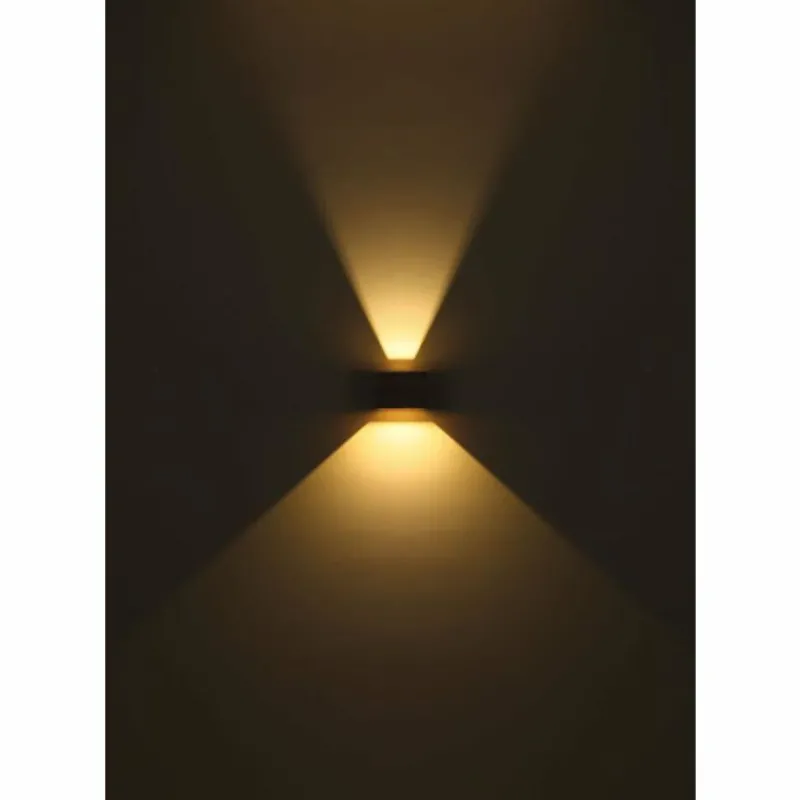 Lampes En Bois-Luminaires Globo Lighting Alina Applique murale LED Bois foncé, Écru, Noir, 1 lumière