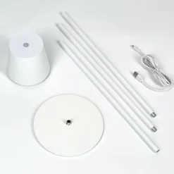 Luminaires Scandinaves-hofstein Allen Lampadaire LED Blanc, 1 lumière