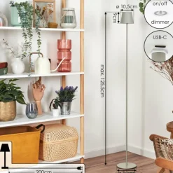 Luminaires Scandinaves-hofstein Allen Lampadaire LED Gris, 1 lumière