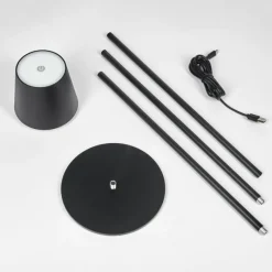 Luminaires Scandinaves-hofstein Allen Lampadaire LED Noir, 1 lumière