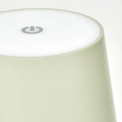 hofstein Allen Lampe de table d'extérieur, Lampe à poser LED Gris, Vert, 1 lumière