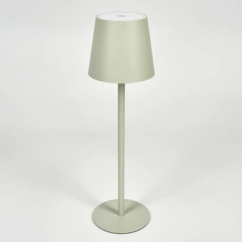 hofstein Allen Lampe de table d'extérieur, Lampe à poser LED Gris, Vert, 1 lumière