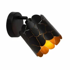 Lampes Dorées-Luminaires Lucide ALMELO Applique murale Noir, 1 lumière
