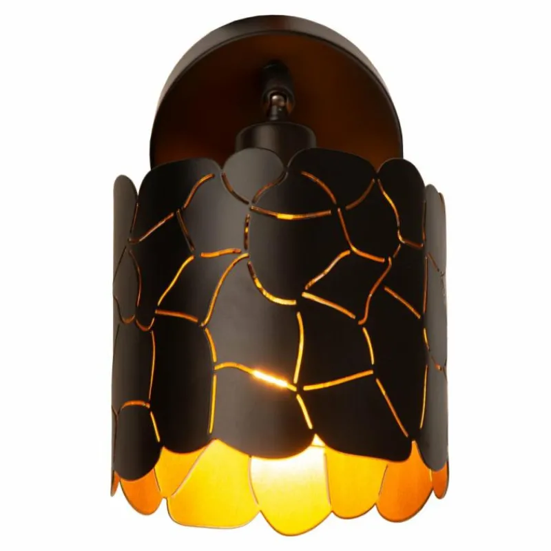 Lampes Dorées-Luminaires Lucide ALMELO Applique murale Noir, 1 lumière