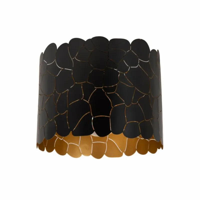 Lampes Dorées-Luminaires Lucide ALMELO Plafonnier Noir, 1 lumière