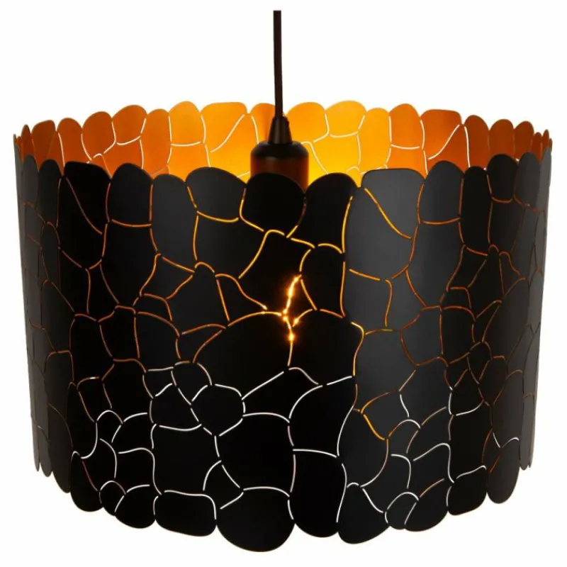 Lampes Dorées-Luminaires Lucide ALMELO Suspension Noir, 1 lumière