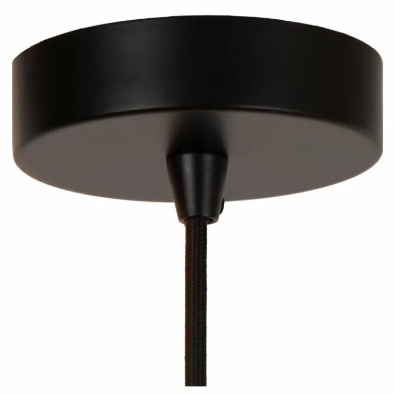 Lampes Dorées-Luminaires Lucide ALMELO Suspension Noir, 1 lumière