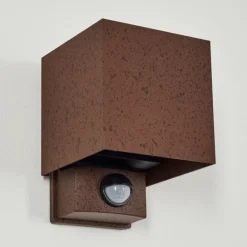 hofstein Almodofa Lampe murale d´extérieur, Luminaire Up & Down Rouille, 1 lumière, Détecteur de mouvement