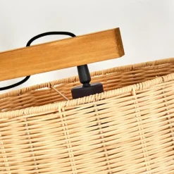 Luminaires Scandinaves-hofstein Almogarve Lampadaire Écru, Noir, 1 lumière