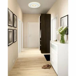 Luminaires Globo Lighting Alois Plafonnier LED Blanc, 1 lumière* Éclairage Led