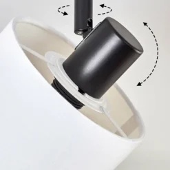 Lampes En Tissu-hofstein Alsen Plafonnier Noir, 6 lumières