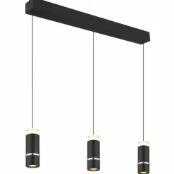 Luminaires Globo Lighting Alvarado Suspension LED Noir, 1 lumière* Éclairage Led