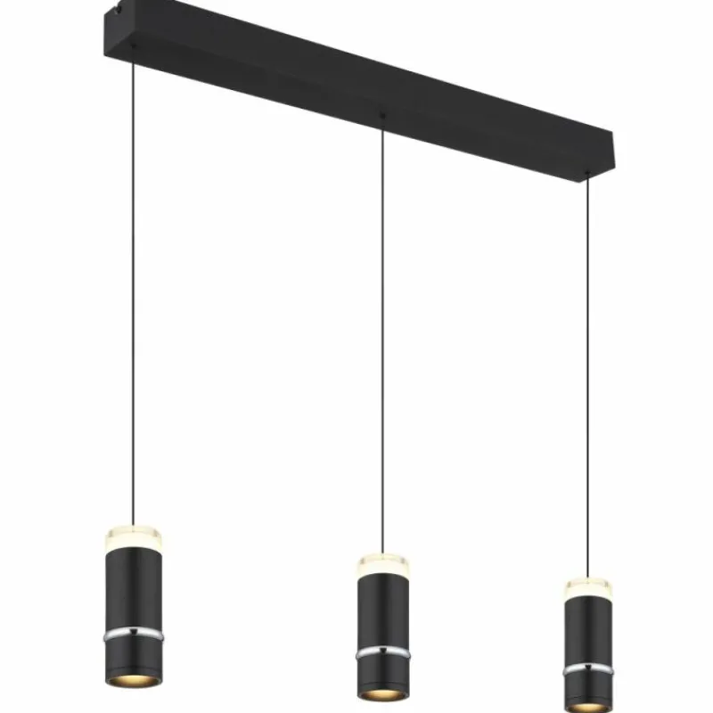 Luminaires Globo Lighting Alvarado Suspension LED Noir, 1 lumière* Éclairage Led