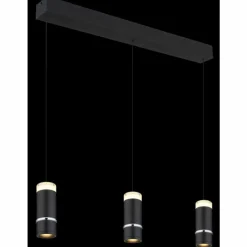 Luminaires Globo Lighting Alvarado Suspension LED Noir, 1 lumière* Éclairage Led