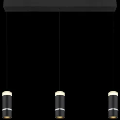 Luminaires Globo Lighting Alvarado Suspension LED Noir, 1 lumière* Éclairage Led