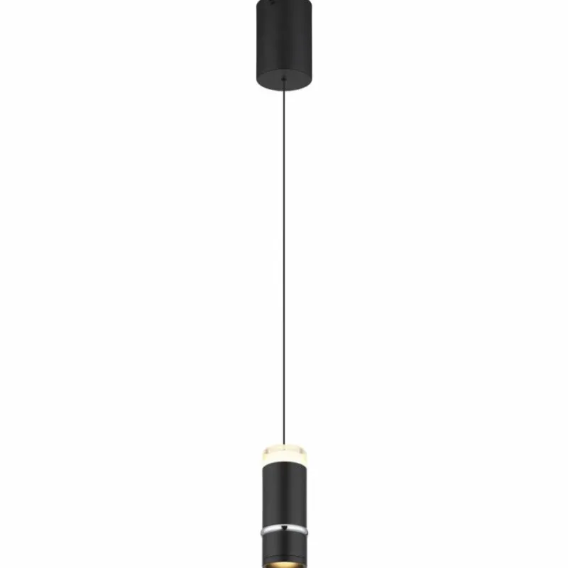 Luminaires Globo Lighting Alvarado Suspension LED Noir, 1 lumière* Éclairage Led