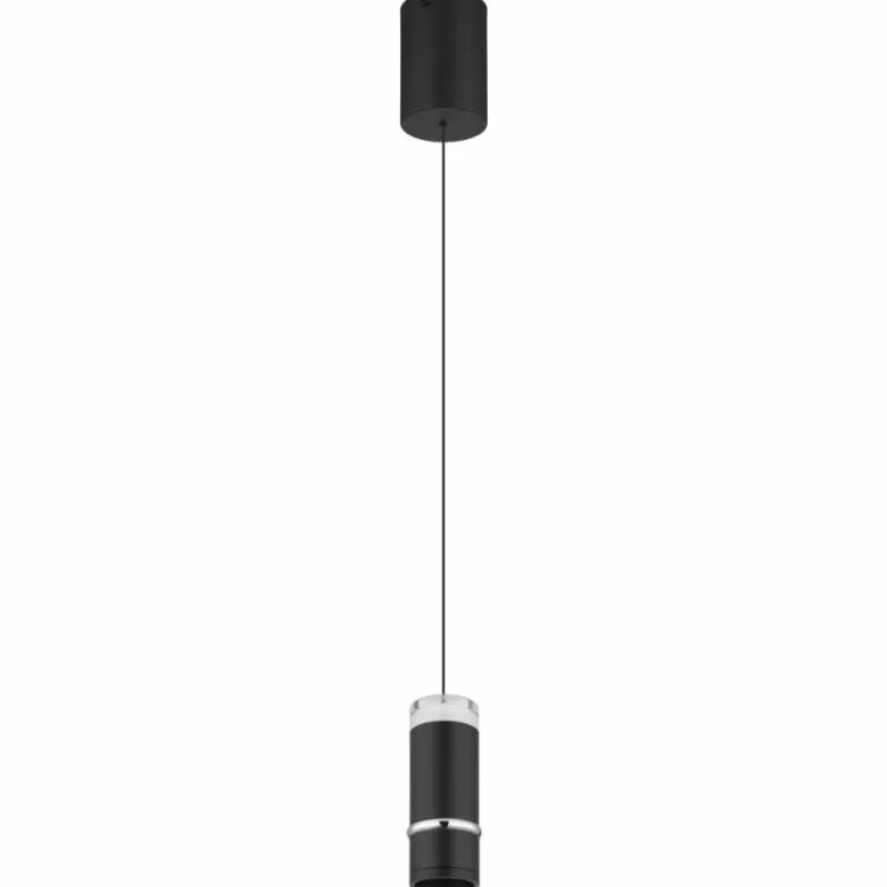 Luminaires Globo Lighting Alvarado Suspension LED Noir, 1 lumière* Éclairage Led