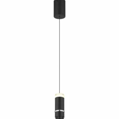 Luminaires Globo Lighting Alvarado Suspension LED Noir, 1 lumière* Éclairage Led