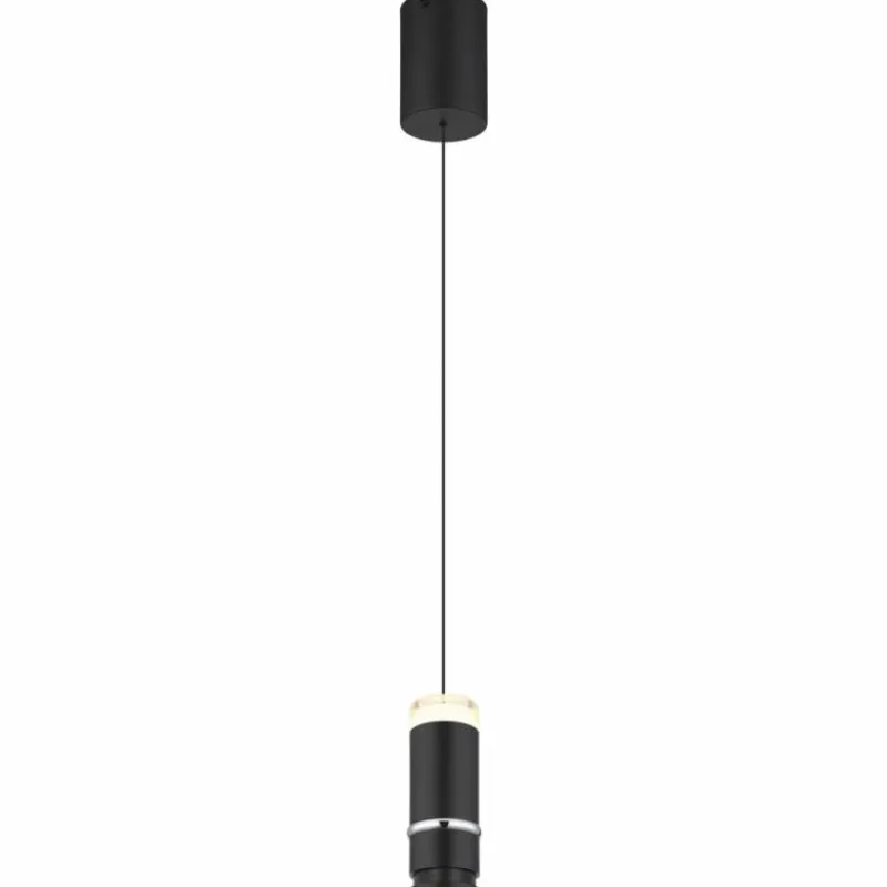 Luminaires Globo Lighting Alvarado Suspension LED Noir, 1 lumière* Éclairage Led