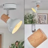Lampes En Bois-hofstein Alyra Plafonnier, Spot de plafond Blanc, 1 lumière