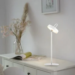 Luminaires Leuchten Direkt AMAG Lampe à poser LED Blanc, 1 lumière