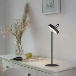 Luminaires Leuchten Direkt AMAG Lampe à poser LED Noir, 1 lumière