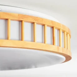 Luminaires Scandinaves-hofstein Amarelos Plafonnier LED Écru, Blanc, 1 lumière, Télécommandes