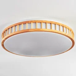 Luminaires Scandinaves-hofstein Amarelos Plafonnier LED Écru, Blanc, 1 lumière, Télécommandes