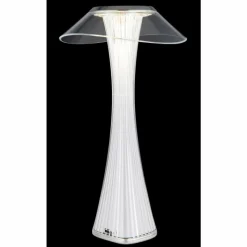 Luminaires Globo Lighting Ambra Lampe à poser LED Chrome, Transparent, 1 lumière* Lampes À Poser