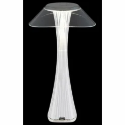 Luminaires Globo Lighting Ambra Lampe à poser LED Chrome, Transparent, 1 lumière* Lampes À Poser