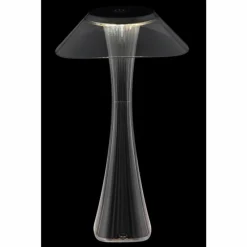 Suspension Verre Fumé-Luminaires Globo Lighting Ambra Lampe à poser LED Chrome, Fumée, Noir, 1 lumière