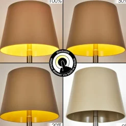 Luminaires Scandinaves-hofstein Amien Lampe de table d'extérieur, Lampe à poser LED Sable, Argenté, 1 lumière