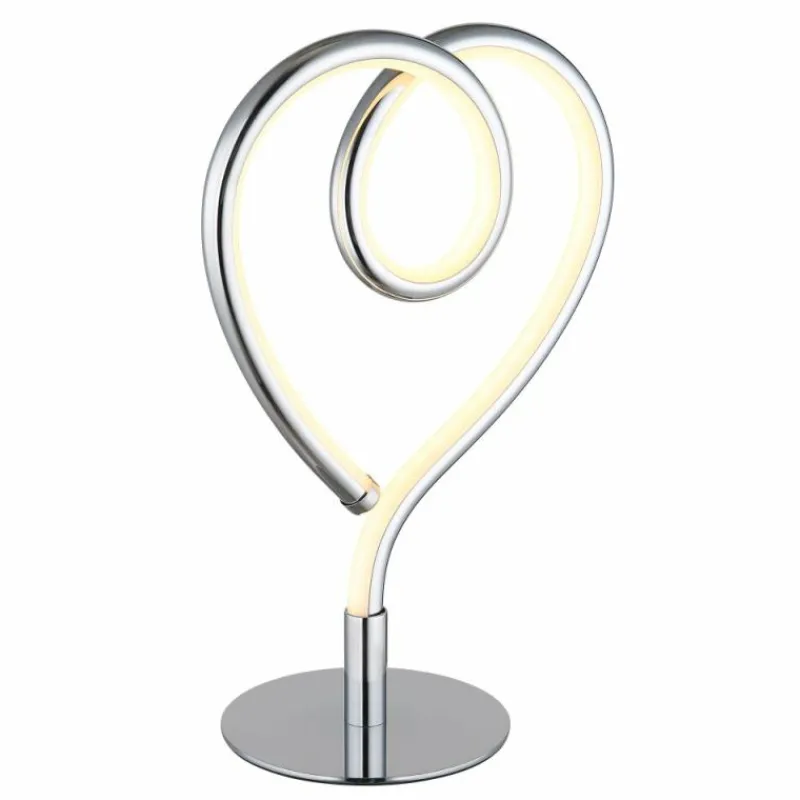 Luminaires Globo Lighting Amore Lampe à poser LED Chrome, 1 lumière* Éclairage Led