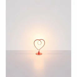 Luminaires Globo Lighting Amore Lampe à poser LED Rouge, 1 lumière* Éclairage Led