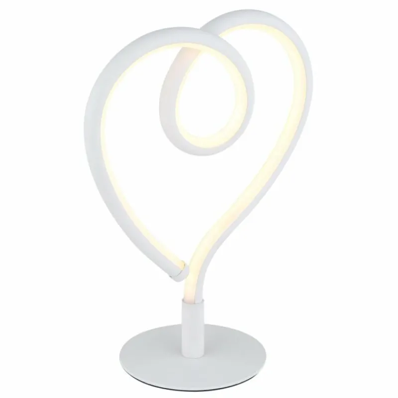 Luminaires Globo Lighting Amore Lampe à poser LED Blanc, 1 lumière* Éclairage Led