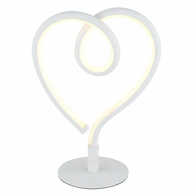 Luminaires Globo Lighting Amore Lampe à poser LED Blanc, 1 lumière* Éclairage Led