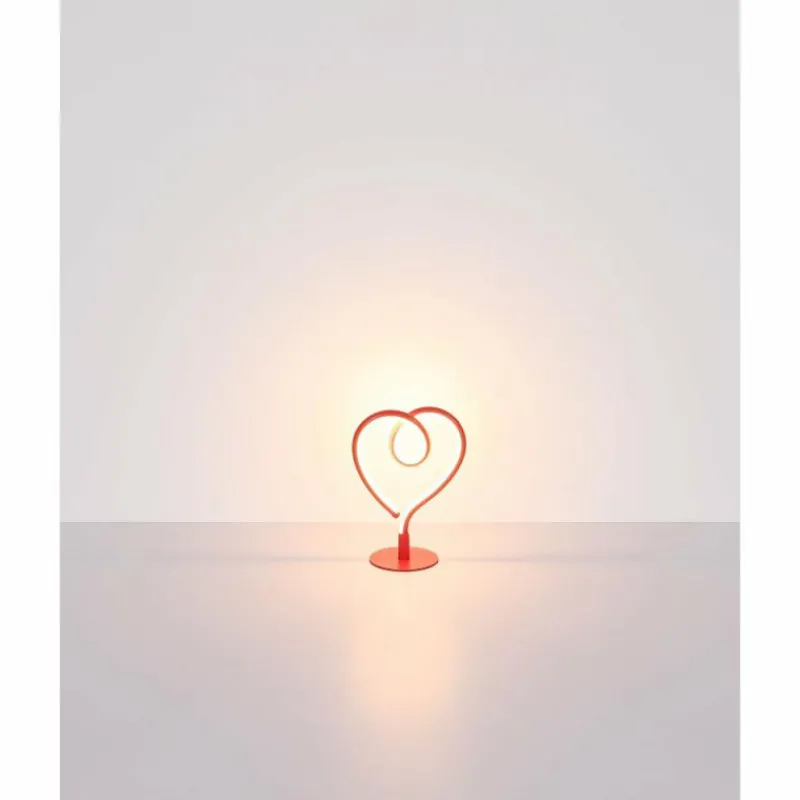 Luminaires Globo Lighting Amore Lampe à poser LED Blanc, 1 lumière* Éclairage Led