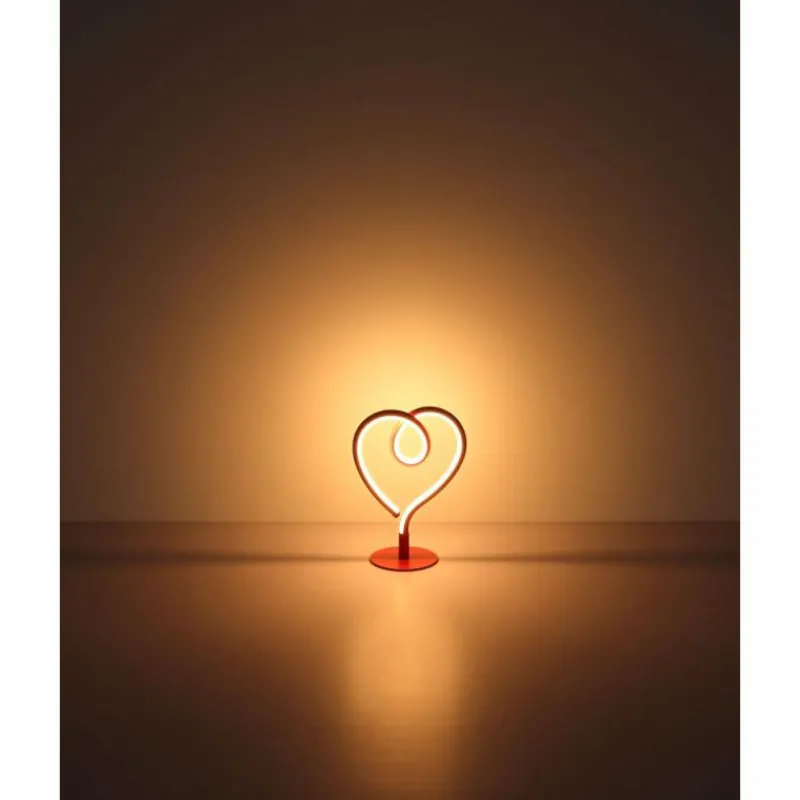 Luminaires Globo Lighting Amore Lampe à poser LED Blanc, 1 lumière* Éclairage Led