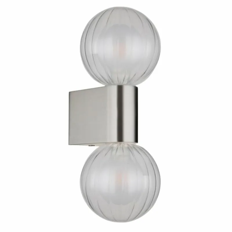 Luminaires Globo Lighting Ander Applique murale Gris, 2 lumières